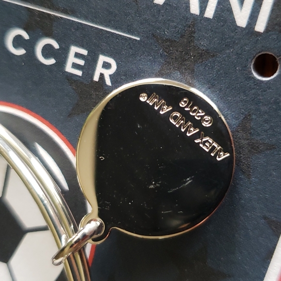 New Olympic Soccer ALEX and ANI Team USA made America 🇺🇸 charm Bracelet Bangle - Picture 6 of 9